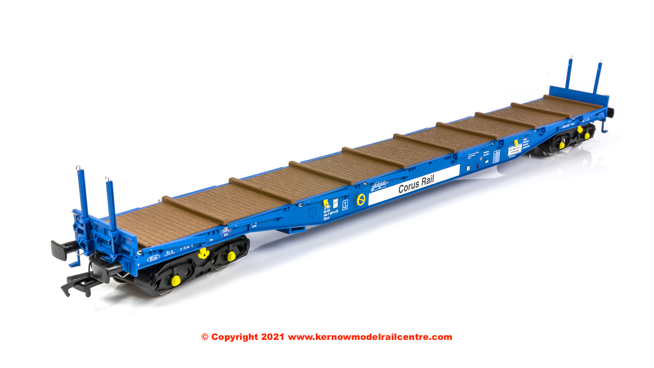 5105 Heljan IGA Cargowaggon in Corus Rail Blue livery